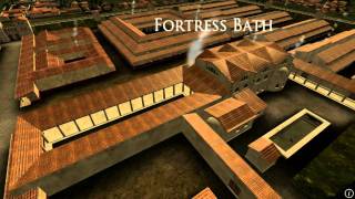 Animation of ancient Roman Fort in Caerleon Wales [upl. by Ursola]