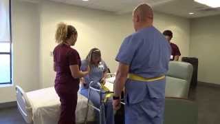 Physical Therapy Transfer Training  How To Transfer From Wheelchair To Bed [upl. by Lorant660]