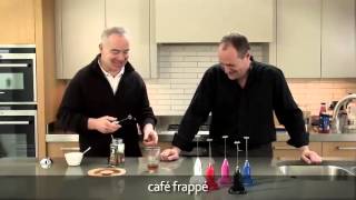 How to make a frappé coffee using an aerolatte milk frother [upl. by Seaden429]