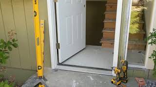 Jeld Wen Front Door Installation  Really crappy products and craftsmanship PART 1 [upl. by Eilasor701]