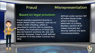 What is Difference Between Fraud amp Misrepresentation [upl. by Amsa]