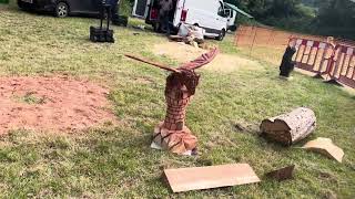 A fabulous range of wooden sculpture at Caerleon festival 2024 [upl. by Etsirk]