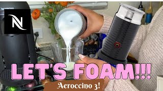 How To Foam Milk With Aeroccino 3 Make Coffee With Foam Tips amp Tricks  Easy Foamed Latte Recipe [upl. by Anotal]