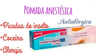 Resenha PomadaAndantol Gel [upl. by Raclima]