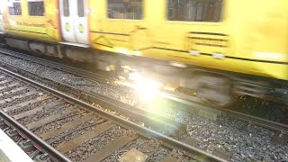 Merseyrail 507 009 making arcs at Birkdale station [upl. by Winer305]