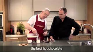 How to make a hot chocolate using an aerolatte milk frother [upl. by Leelah]